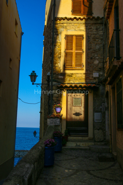 Antibes Altstadt Altes Haus Sonnenuntergang