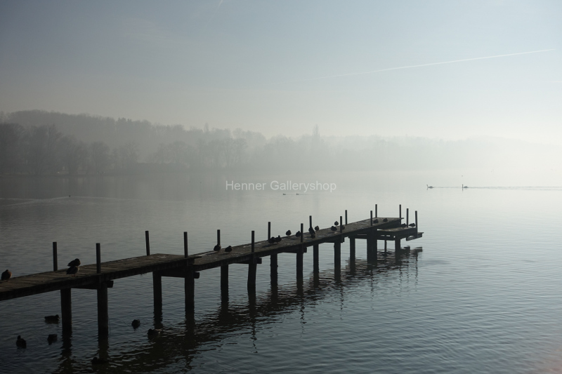 Ammersee, Steg, Nebel