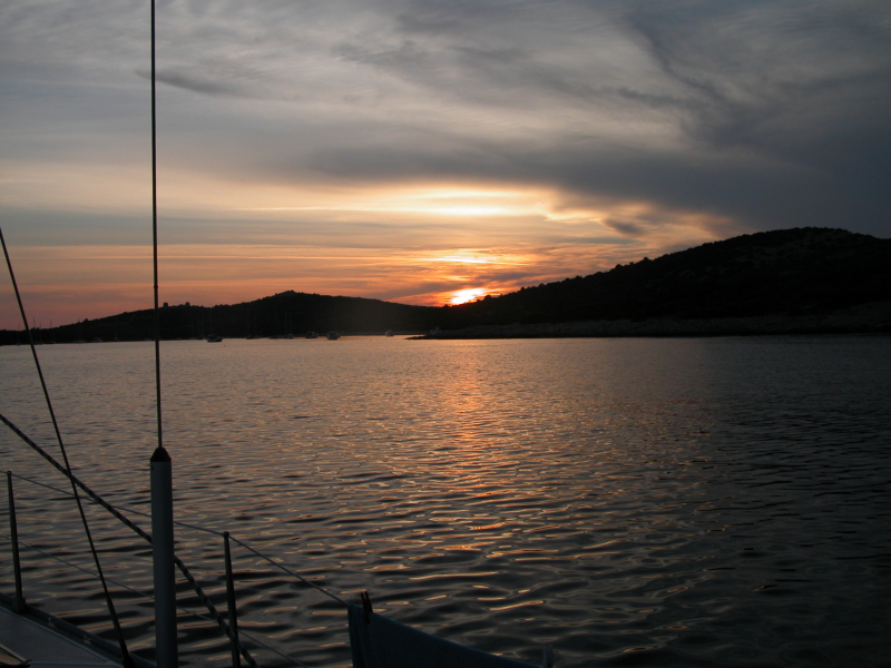 Sonnenuntergang Hafen