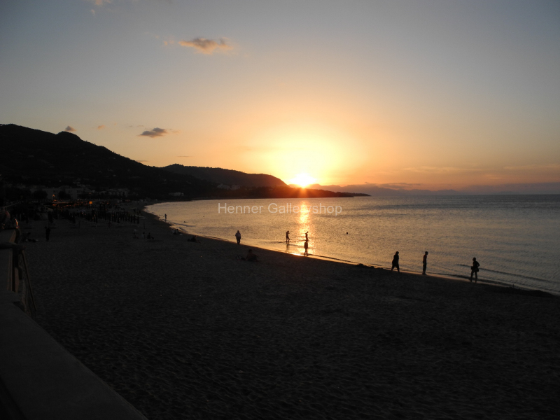 Sonnenuntergang am Mittelmeer, Cefalu