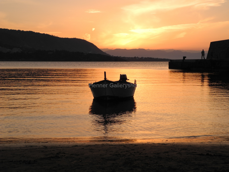 Sonnenuntergang Mittelmeer, Cefalu