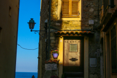 Antibes Altstadt Altes Haus Sonnenuntergang