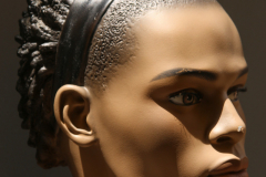 Schaufensterpuppe, farbig, weiblich