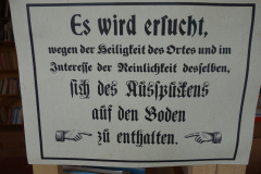 Schild, gegen Spucken, 1920