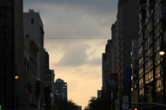 Strasse im Abendlicht