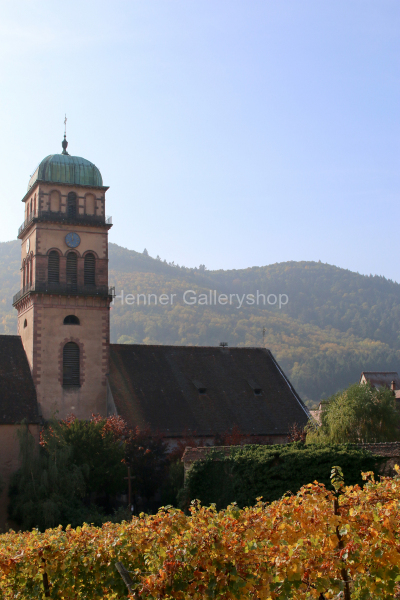 Kaysersberg, Elsaß, Kirche, Weinberg