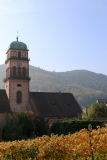 Kaysersberg, Elsaß, Kirche, Weinberg