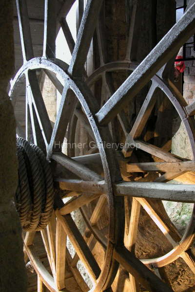 Alte Holzradkonstruktion