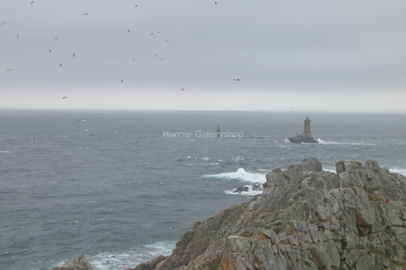 Sturm und Brandung Felsküste Bretagne
