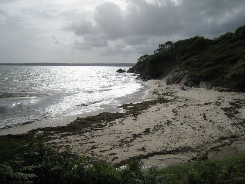 Strand Gegenlicht, Wolken Bretagne