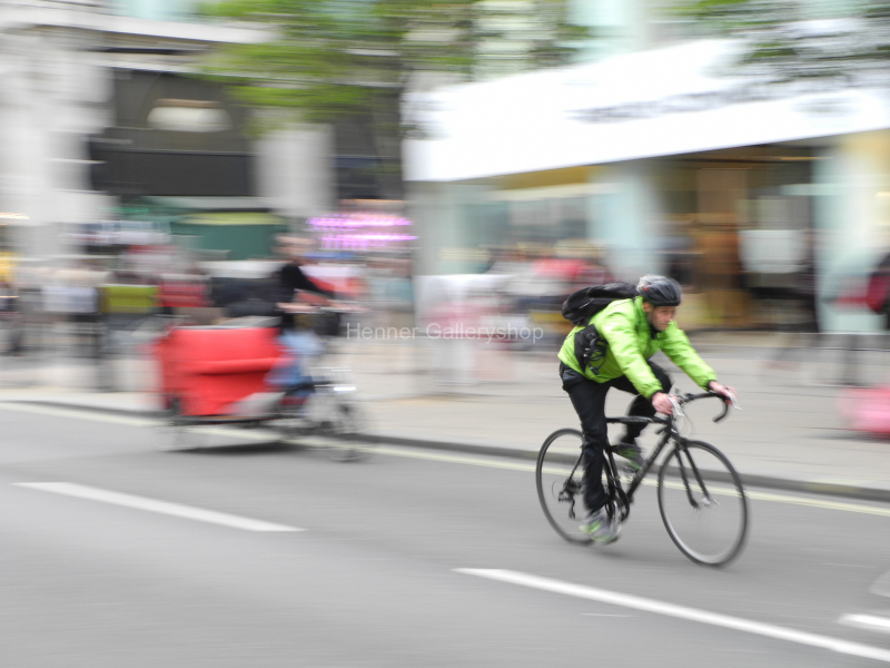 Fahrradfahrer Kurierfahrer