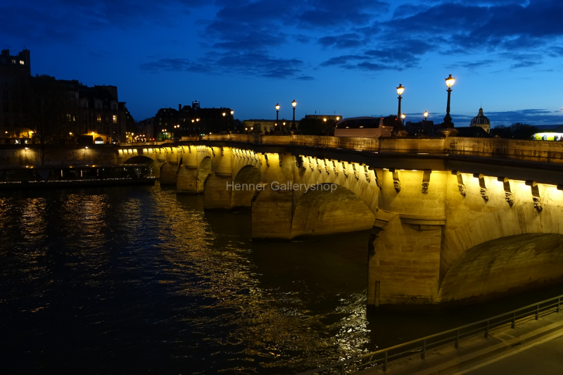 Lyon Brücke Abenddämmerung