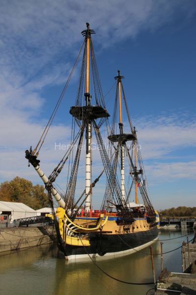 Hermione in La Rochelle, Segelschiff