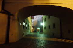Gasse in der Nacht, Edinborough