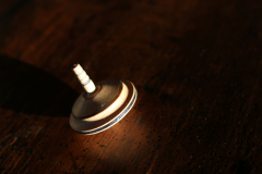 Kreisel aus Holz Perspektive