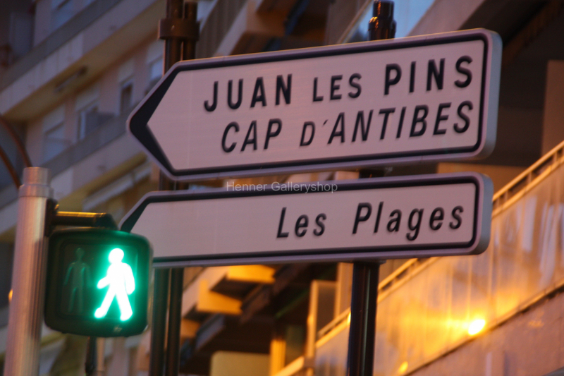 Strassenschild Juan les Pins