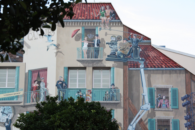 Haus angemalt in Cannes