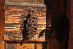 Türgriff, Eisen, sehr alt, Holztür